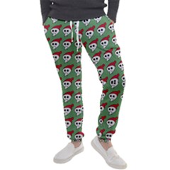 Comic Head Skull - Hat Red - Cartoon Skull Men s Jogger Sweatpants by DinzDas