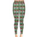 Comic Head Skull - Hat Red - Cartoon Skull Inside Out Leggings View1