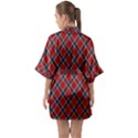 Scottish And Celtic Pattern - Braveheard Is Proud Of You Half Sleeve Satin Kimono  View2