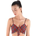 Scottish And Celtic Pattern - Braveheard Is Proud Of You Woven Tie Front Bralet View1