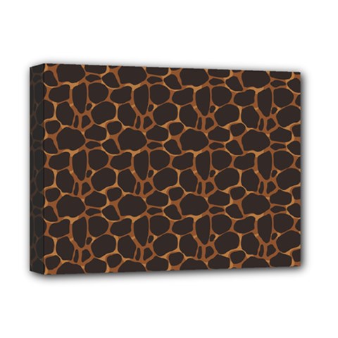 Animal Skin - Panther Or Giraffe - Africa And Savanna Deluxe Canvas 16  X 12  (stretched)  by DinzDas