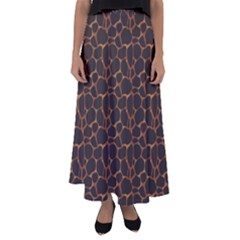 Animal Skin - Panther Or Giraffe - Africa And Savanna Flared Maxi Skirt by DinzDas