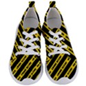 Warning Colors Yellow And Black - Police No Entrance 2 Women s Lightweight Sports Shoes View1