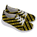 Warning Colors Yellow And Black - Police No Entrance 2 Women s Lightweight Sports Shoes View3