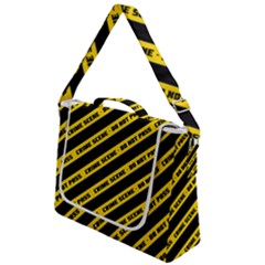 Warning Colors Yellow And Black - Police No Entrance 2 Box Up Messenger Bag by DinzDas