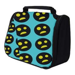 005 - Ugly Smiley With Horror Face - Scary Smiley Full Print Travel Pouch (small) by DinzDas