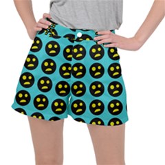 005 - Ugly Smiley With Horror Face - Scary Smiley Ripstop Shorts by DinzDas