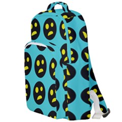 005 - Ugly Smiley With Horror Face - Scary Smiley Double Compartment Backpack by DinzDas