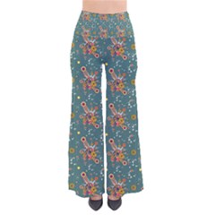 006 - Funky Oldschool 70s Wallpaper - Exploding Circles So Vintage Palazzo Pants by DinzDas