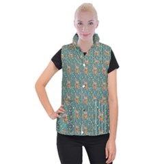 006 - Funky Oldschool 70s Wallpaper - Exploding Circles Women s Button Up Vest by DinzDas