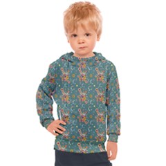 006 - Funky Oldschool 70s Wallpaper - Exploding Circles Kids  Hooded Pullover by DinzDas