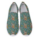 006 - Funky Oldschool 70s Wallpaper - Exploding Circles Women s Slip On Sneakers View1