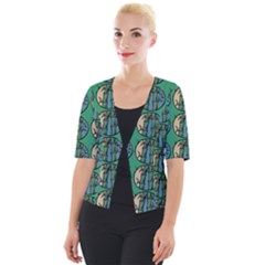 Bamboo Trees - The Asian Forest - Woods Of Asia Cropped Button Cardigan by DinzDas