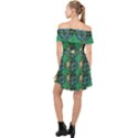 Bamboo Trees - The Asian Forest - Woods Of Asia Off Shoulder Chiffon Dress View2