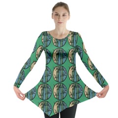 Bamboo Trees - The Asian Forest - Woods Of Asia Long Sleeve Tunic  by DinzDas