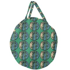 Bamboo Trees - The Asian Forest - Woods Of Asia Giant Round Zipper Tote by DinzDas