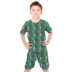 Bamboo Trees - The Asian Forest - Woods Of Asia Kids  Tee And Shorts Set by DinzDas