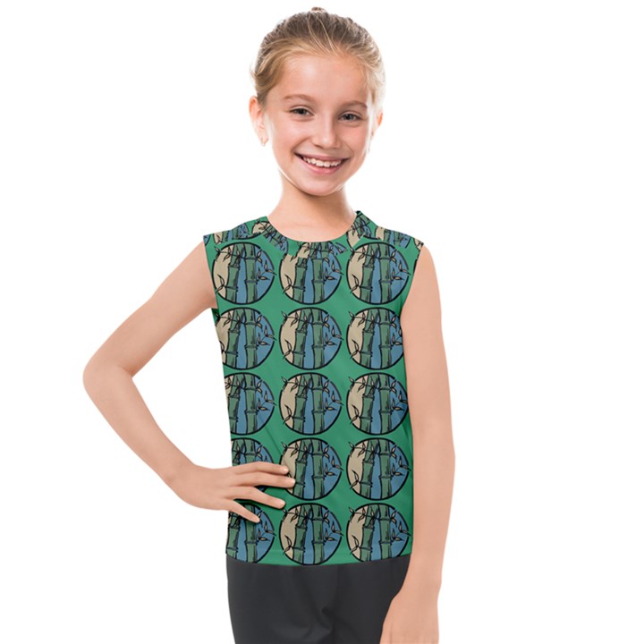 Bamboo Trees - The Asian Forest - Woods Of Asia Kids  Mesh Tank Top