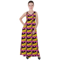 Haha - Nelson Pointing Finger At People - Funny Laugh Empire Waist Velour Maxi Dress by DinzDas