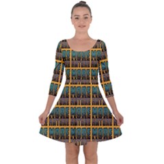 More Nature - Nature Is Important For Humans - Save Nature Quarter Sleeve Skater Dress by DinzDas