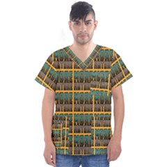 More Nature - Nature Is Important For Humans - Save Nature Men s V-Neck Scrub Top