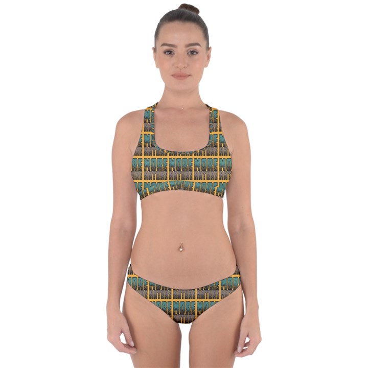 More Nature - Nature Is Important For Humans - Save Nature Cross Back Hipster Bikini Set