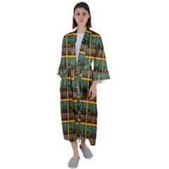 More Nature - Nature Is Important For Humans - Save Nature Maxi Satin Kimono