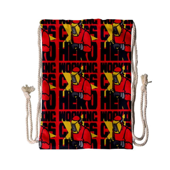 Working Class Hero - Welders And Other Handymen Are True Heroes - Work Drawstring Bag (Small)