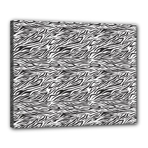 Zebra Pattern - Zebras And Horses - African Animals Canvas 20  X 16  (stretched) by DinzDas