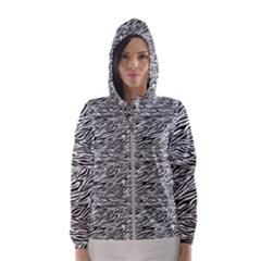 Zebra Pattern - Zebras And Horses - African Animals Women s Hooded Windbreaker by DinzDas