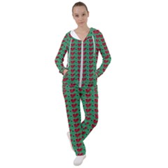 Evil Heart Graffiti Pattern Women s Tracksuit by DinzDas