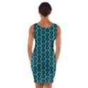 0059 Comic Head Bothered Smiley Pattern Wrap Front Bodycon Dress View2