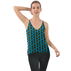 0059 Comic Head Bothered Smiley Pattern Chiffon Cami by DinzDas