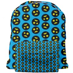 0059 Comic Head Bothered Smiley Pattern Giant Full Print Backpack by DinzDas