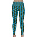 0059 Comic Head Bothered Smiley Pattern Lightweight Velour Classic Yoga Leggings View1