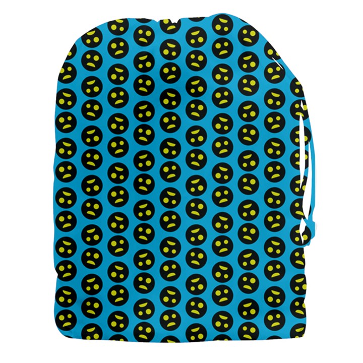 0059 Comic Head Bothered Smiley Pattern Drawstring Pouch (3XL)