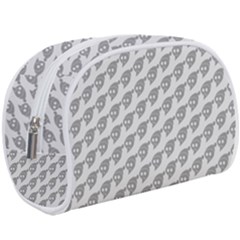 Comic Head Skull Hat Pattern 2 Makeup Case (large)