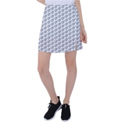 Comic Head Skull Hat Pattern 2 Tennis Skirt