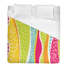 Abstract Lines Duvet Cover (full/ Double Size) by designsbymallika