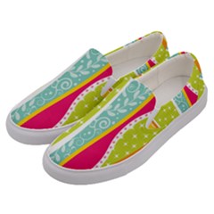 Abstract Lines Men s Canvas Slip Ons by designsbymallika