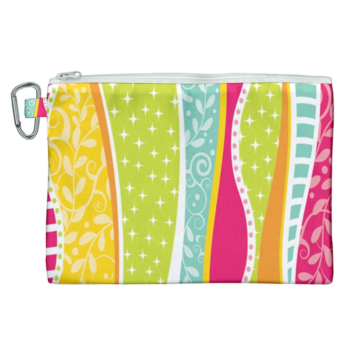 abstract lines Canvas Cosmetic Bag (XL)