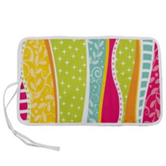 Abstract Lines Pen Storage Case (l) by designsbymallika