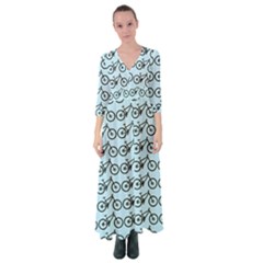 Mountain Bike - Mtb - Hardtail And Dirt Jump Button Up Maxi Dress