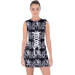 Mountain Bike - Mtb - Hardtail And Dirt Jump 2 Lace Up Front Bodycon Dress by DinzDas