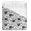 Cute Cat Faces Pattern Duvet Cover (Queen Size) View1