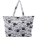 Cute Cat Faces Pattern Simple Shoulder Bag View3