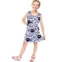 Cute Cat Faces Pattern Kids  Tunic Dress View1