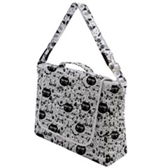 Cute Cat Faces Pattern Box Up Messenger Bag by TastefulDesigns