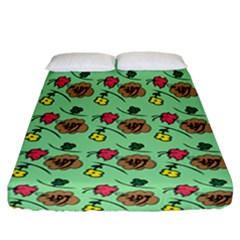 Lady Bug Fart - Nature And Insects Fitted Sheet (california King Size) by DinzDas