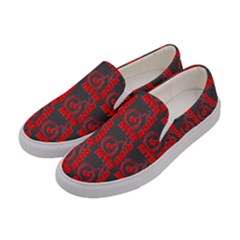 015 Mountain Bike - Mtb - Hardtail And Downhill Women s Canvas Slip Ons by DinzDas